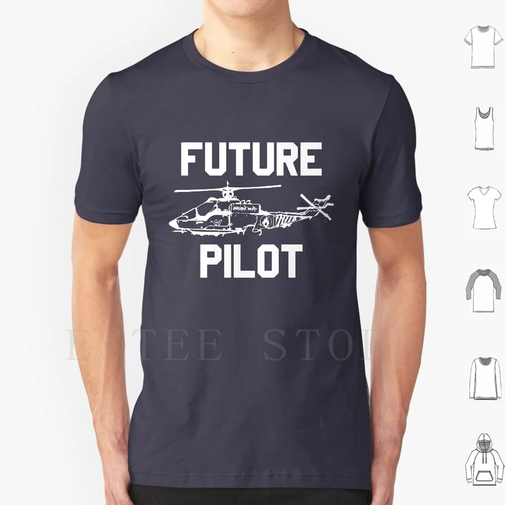 Future Pilot T Shirt Cotton Men DIY Print Fly Flight Pilot Great Pilot Best Pilot Steward Stewardess Helicopter Plans Airplane