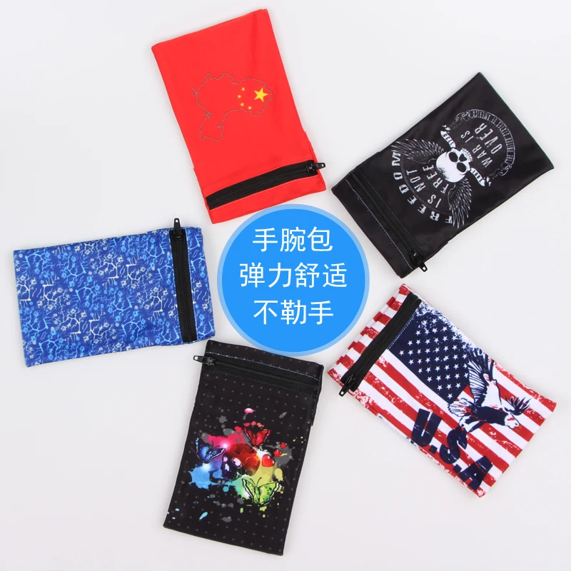 Running Bag for Phone Cartoon Sports Wrist Bag Hiking Cycling Gym Hip Man Wrist Wallet Pouch Band Coin Key Storage Lightweight