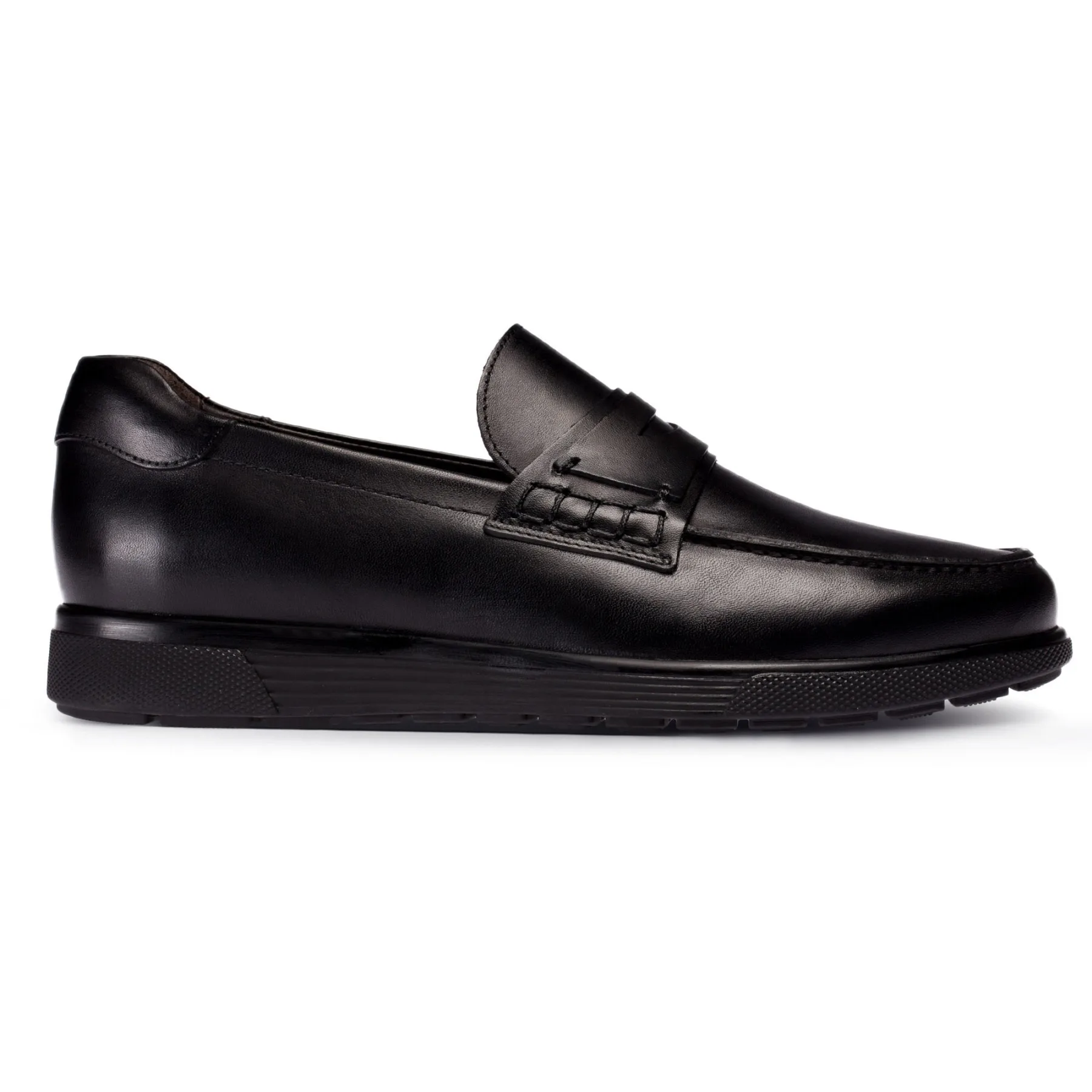 Deery, Genuine Leather Men Black Calfskin Leather Loafers Moccasins Breathable Slip on Flats Male Driving Shoes 2021