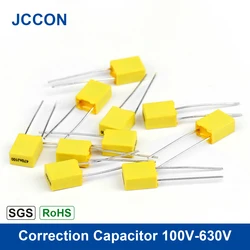 20Pcs Correction Capacitor Polypropylene Safety Plastic Film Capacitor 100V-630V 1nF ~ 470nF 102J 103J 104J 394J 475J 223J