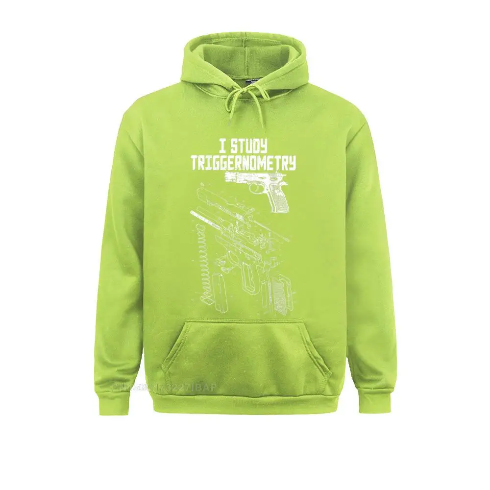 I Study Triggernometry On Back Gun Funny Saying Gift Normal Hoodies VALENTINE DAY Mens Sweatshirts Fashionable Hoods Discount