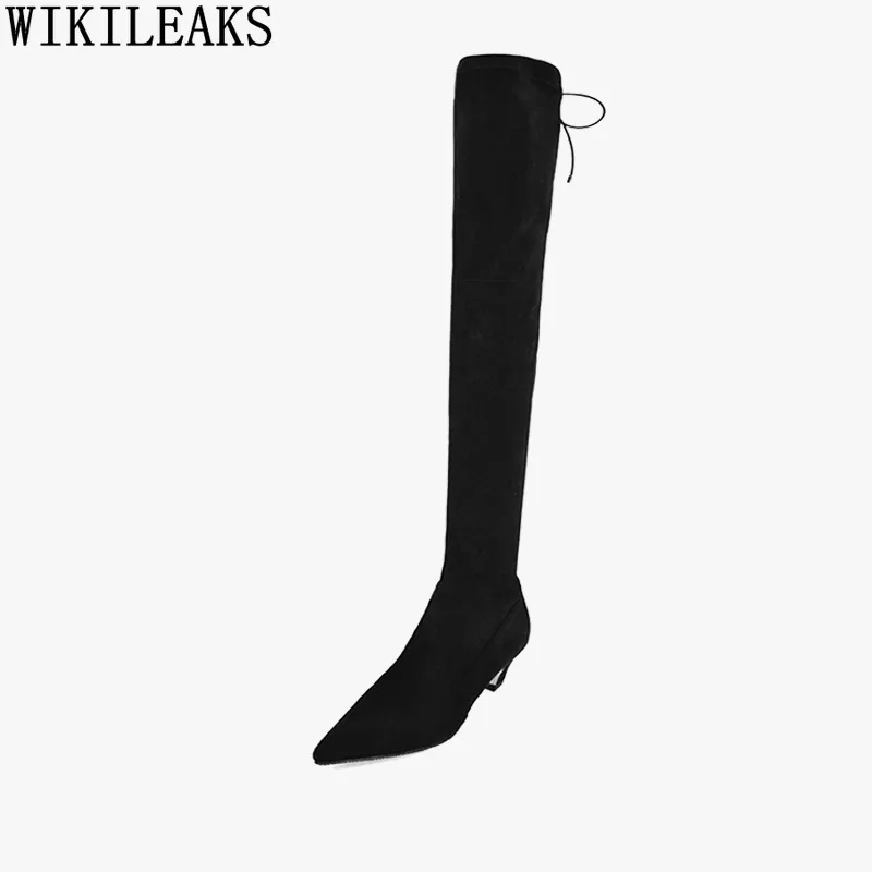 

Suede Boots Women Shoes Over The Knee Boots High Heels Kitten Heels Pumps Black Women Shoes Thigh High Boots Woman Chaussure