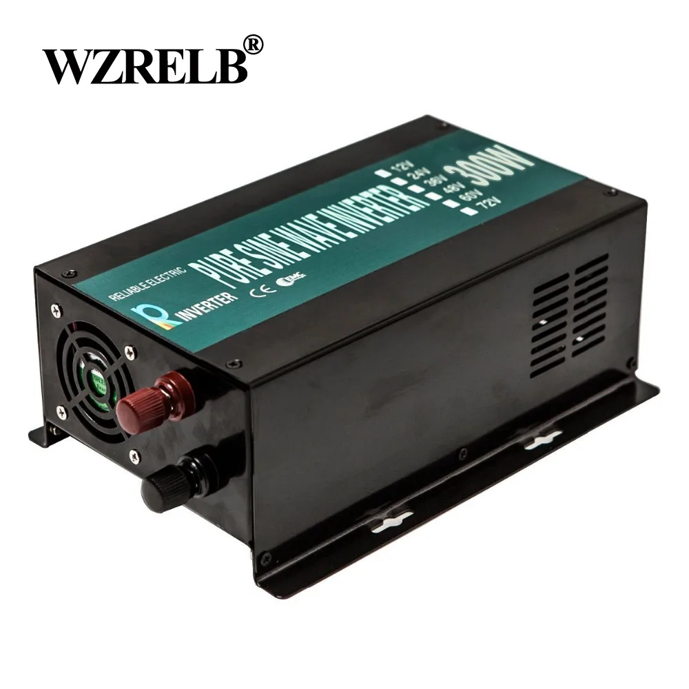 

Pure Sine Wave Solar Power Inverter 300W 24V 220V DC to AC Converter 12V/24V/48V to 110V/120V/230V/240V