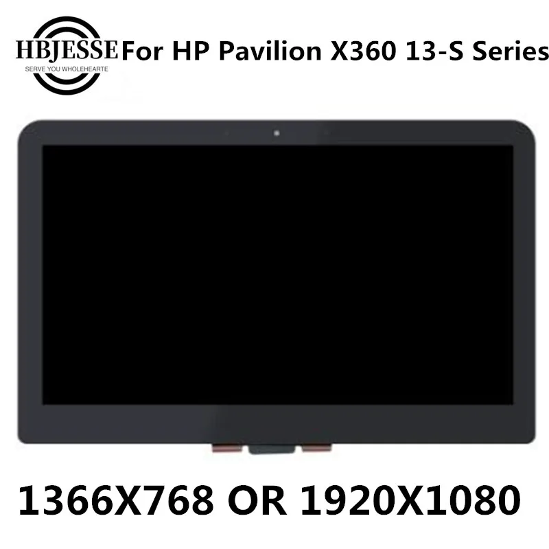 13.3'' LCD Touch Screen Digitizer Assembly LP133WH2-SPB3 For HP Pavilion X360 13-S series 13-S1000 13-S150SA S128N no frame