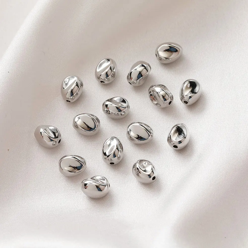 20PCS  Irregular Resin Beads Metallic Feeling Pendant Charms for Jewelry Making Diy Earrings Supplies Made Acrylic Accessories - Image 5