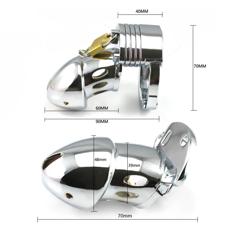 38-50mm Adjustable Chastity Urethral Lock Stainless Steel Erotic Chastity Cage Penis Bondage Cock Cage Sex Toys Chastity Device