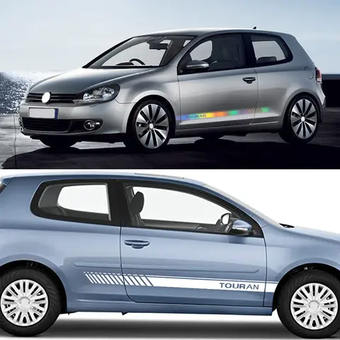 वोक्सवैगन VW टूरन ट्यूनिंग एक्सेसरीज़ पैनल वैन पार्ट्स विनाइल फिल्म डीकल्स के लिए 2 पीस कार साइड डोर स्टिकर 8 best sales वीडब्ल्यू टूरन सहायक उपकरण - №3