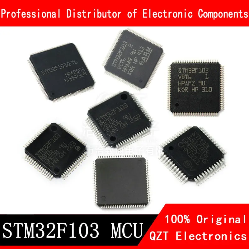 5 Chiếc STM32F103VBT6 STM32F103VCT6 STM32F103VET6 STM32F103VGT6 STM32F103ZCT6 STM32F103ZET6 STM32F103CBT6 STM32F103C8T6 Cánh Tay MCU