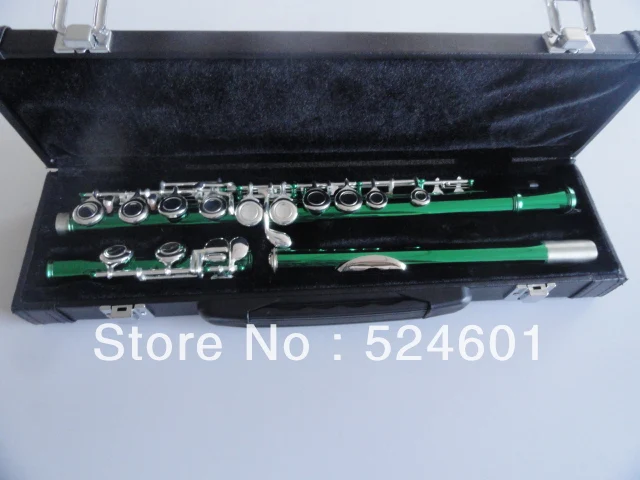 

Hot Army Green Silvering Plated Key to Build C(C) 16 Holes Closed Wells Plus the E Key Obturator Flute Instrument