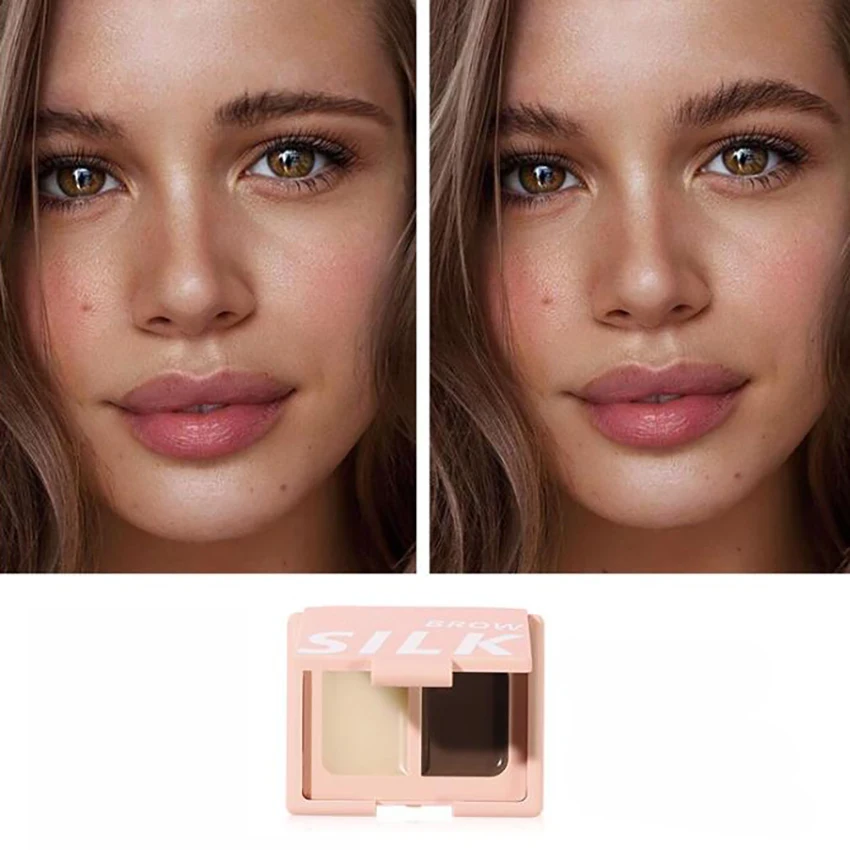 Crema per sopracciglia impermeabile a doppio colore crema per lo Styling delle ragazze delle donne crema per sopracciglia naturale a lunga durata strumenti per il trucco facili da indossare