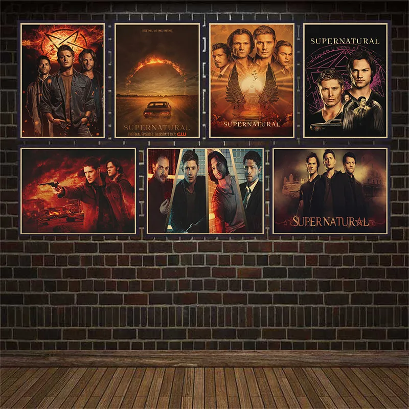 TV Play Series Supernatural Home Decor Bedroom Living Sofa Wall Decor Picture Quality kraft paperPoster