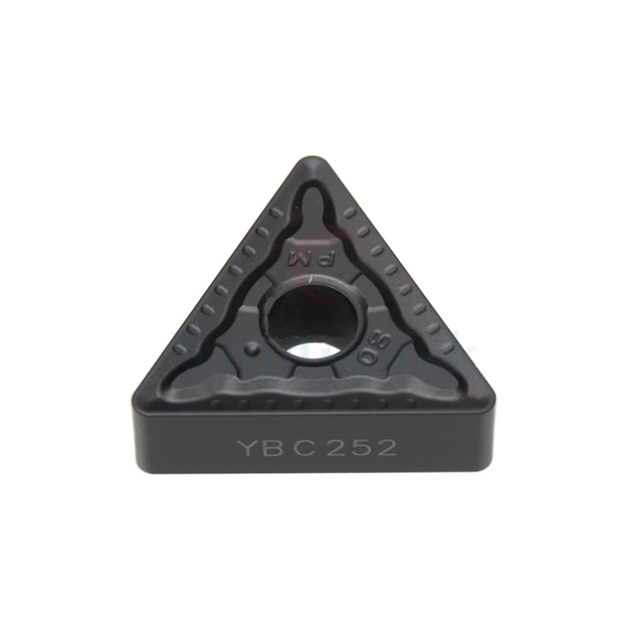 10 unidades TNMG 160404 -PM YBC251 TNMG 160408 - ​ ​ PM YBC252 TNMG 160412   YBC251 YBC252 Ferramenta de torneamento externo Inserções de metal duro Ferramentas de torno CNC