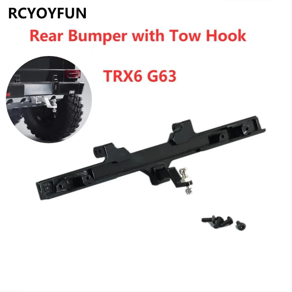 

New for TRAXXAS TRX-6 TRX6 G63 6x6 88096-4 Metal Rear Bumper with Tow Hook Remote Control Car RC Upgrade Spare Parts