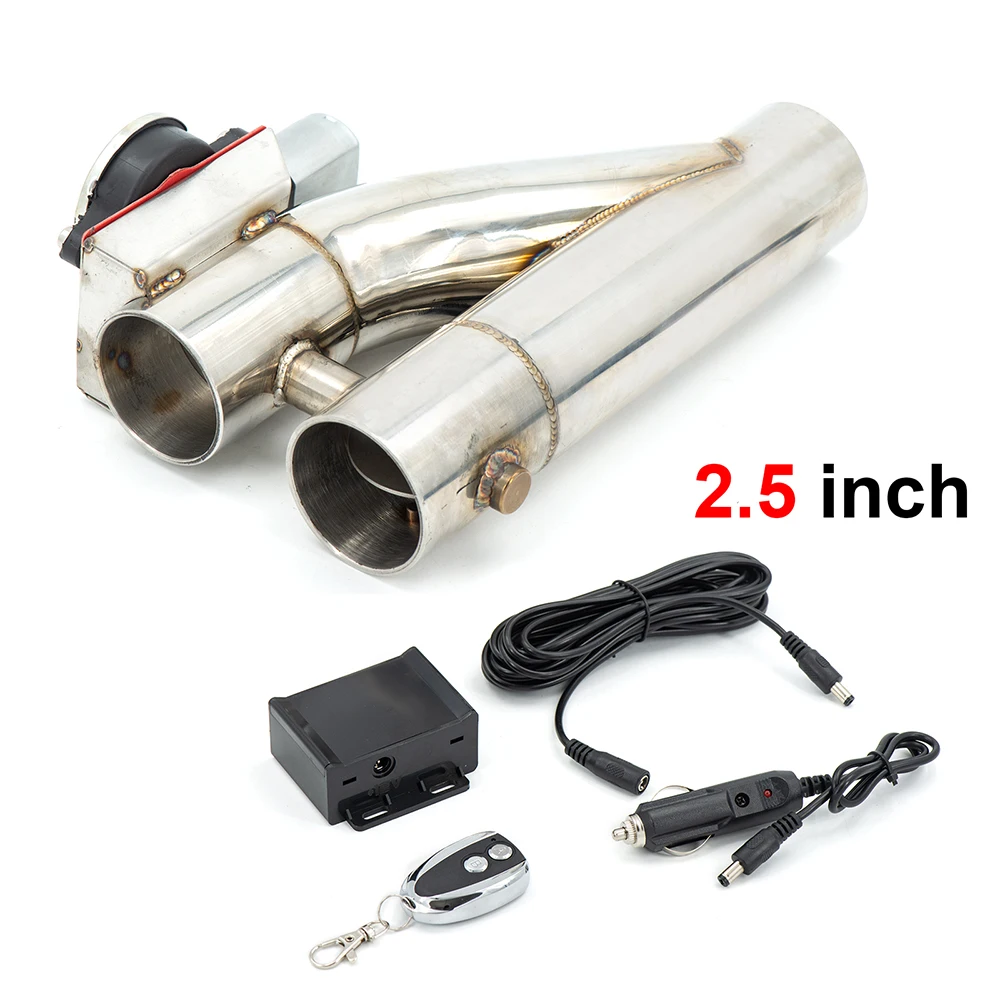 

2.0" 2.25 " / 2.5" / 3" Stainless Steel Headers Y Pipe Electric Exhaust CutOut Cut Out Kit For 2.0inch to 3inch Exhaust Pipe