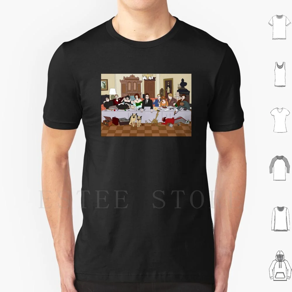 La cène dernière à Boddy manoir t-shirt bricolage grande taille 100% coton indéction déclencheur film déclencheur le film Cluedo Film comédie 1985