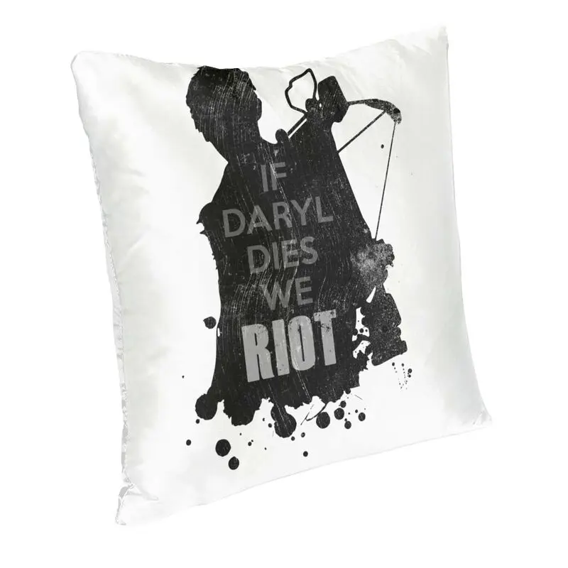 Cool The Walking Dead Square Pillow Cover Home Decorative 3D Double Side Daryl Horror Zombie TV Cushion Cover For Living Room