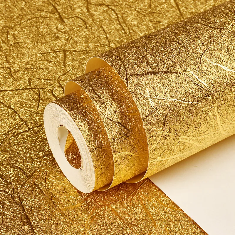 beibehang European - style wallpaper high - grade gold foil gold silver gold coffee wall paper background papel de parede