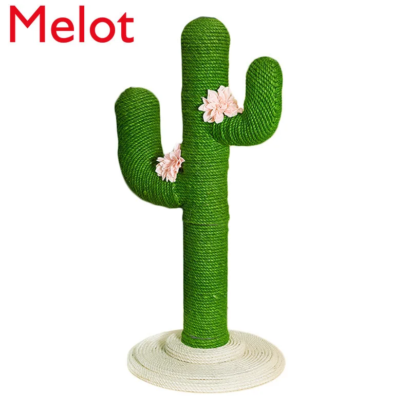 

Sisal Cactus Cat Tree Cats Climbing Rack Vertical Claw Board Pet Supplies Creativity Plush Sisal Cat Toys Interactive