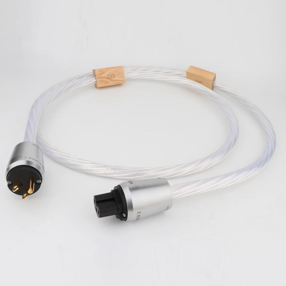 Hi-Fi Nordost ODIN 2  Reference power cable seven silver-plated 14AWG EU Plug socket connector AC power cord without Box