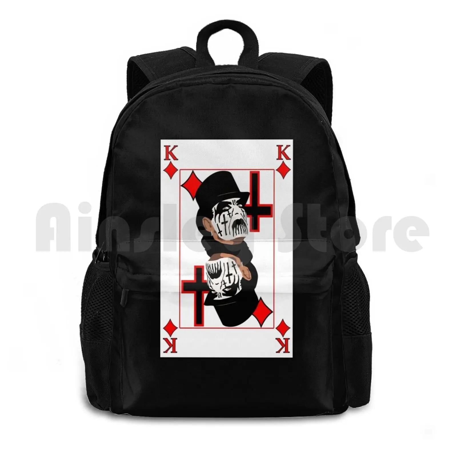 King Of Diamonds Outdoor Hiking Backpack Waterproof Camping Travel King Diamond King Mercyful Fate Heavy Metal Metal Satan