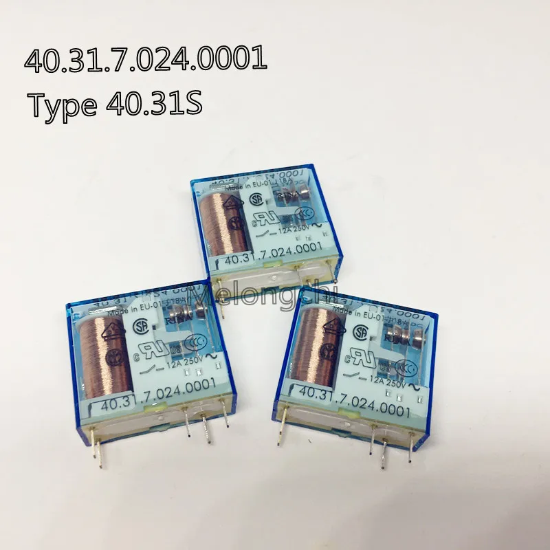 100% new  original finder 40.31.7.024.0001 type 40.31S 24VDC 12A relay