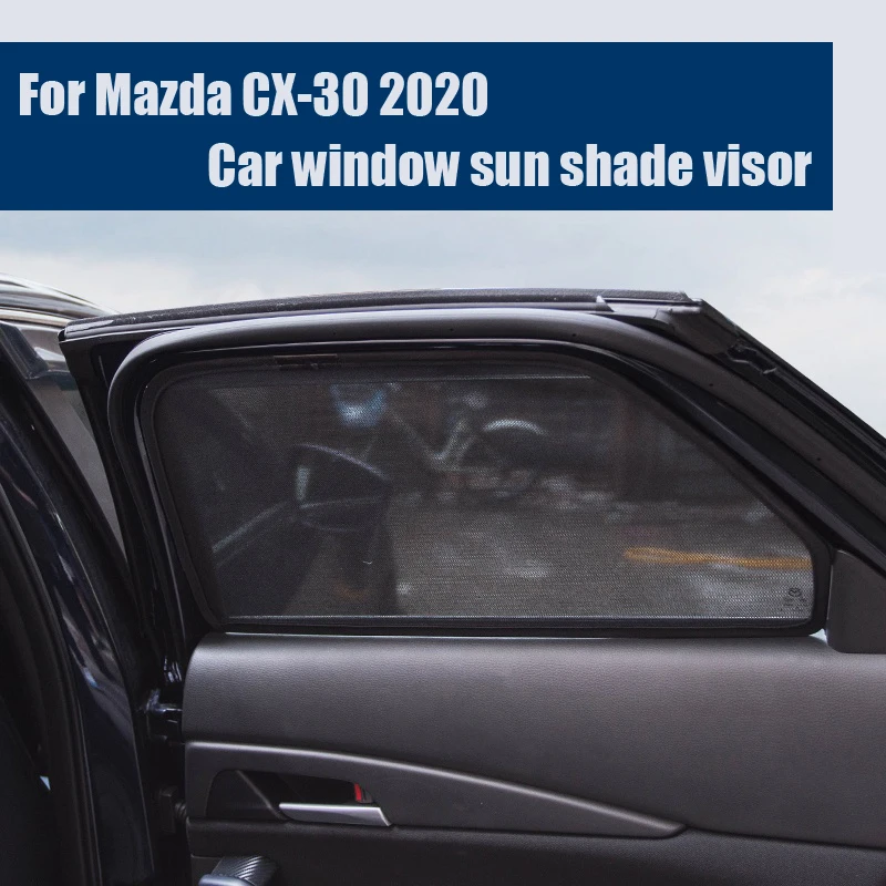 For Mazda CX-30 2020 Modified Sun Block Car Window Sun Shade Visor Anti-mosquito Car Accessories 2pcs