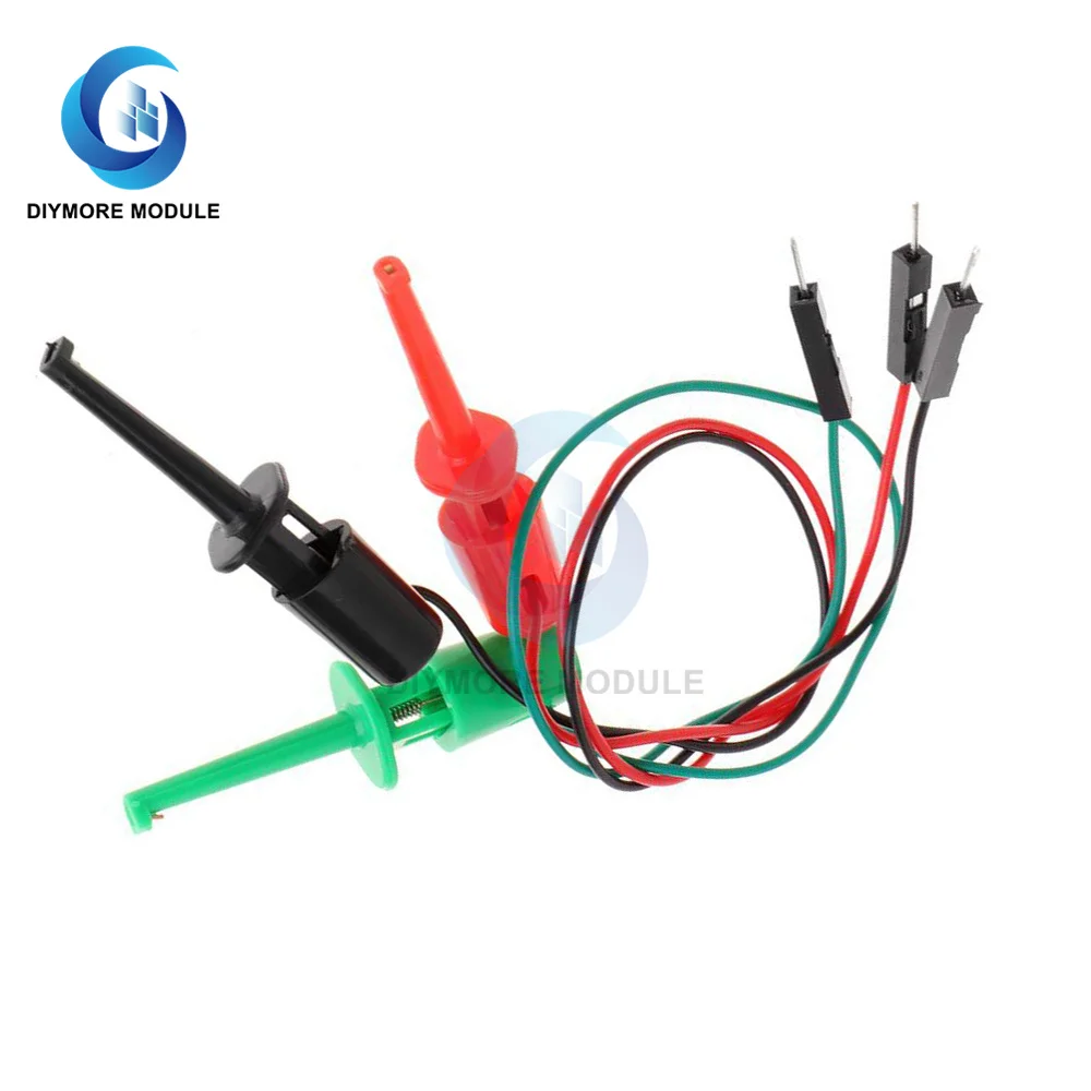 Test Hook With Male Head DuPont Line Transistor Tester Test Hook For Electrical Test Work Hook Type Test Clip Instrumentation