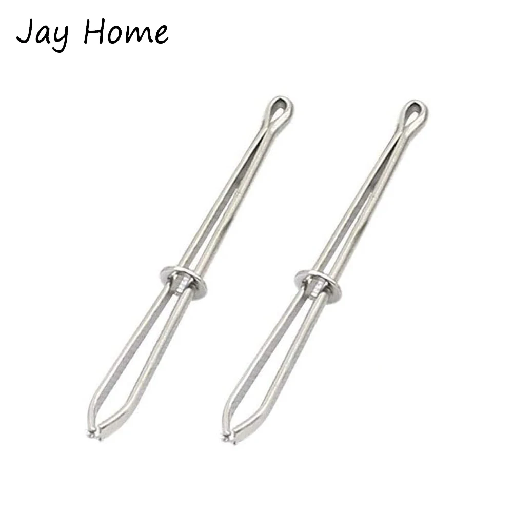 2pcs Elastic Cord Rope Threader Clips Drawstring Threader Metal Elastic Rope Weaving Tools DIY Fabric Craft Sewing Accessories