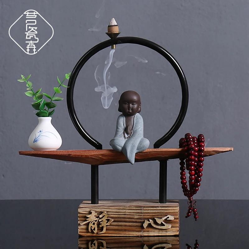 

Backflow Modern Incense Burner Holder Ramadan Decoration Humidifier Incense Waterfall Ceramic Quemador De Incienso Home Decor