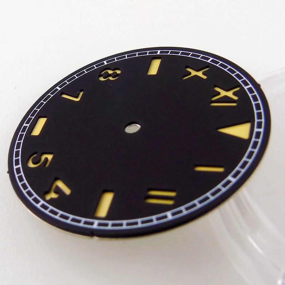 35mm*0.7mm Sterile California Watch Dial Black/Brown For NH35/NH36 ETA2823/2836 Miyota8215/821A Mingzhu2813/3804 ST1612