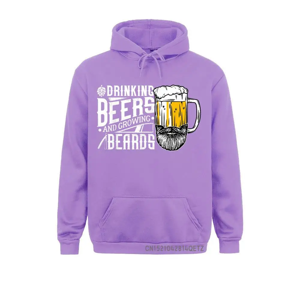 Drinking Beers And Growing Beards Funny Drinking Party Top Party Sweatshirts Men NEW YEAR DAY Hoodies Hoods Long Sleeve Latest