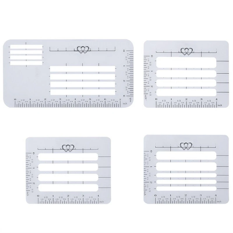 4 Pcs Craft Adressering Gids Notebook Multi-Gebruik Brief Envelop Stencil Template 4 Pcs Craft Adressering Gids Notebook Multi-Gebruik