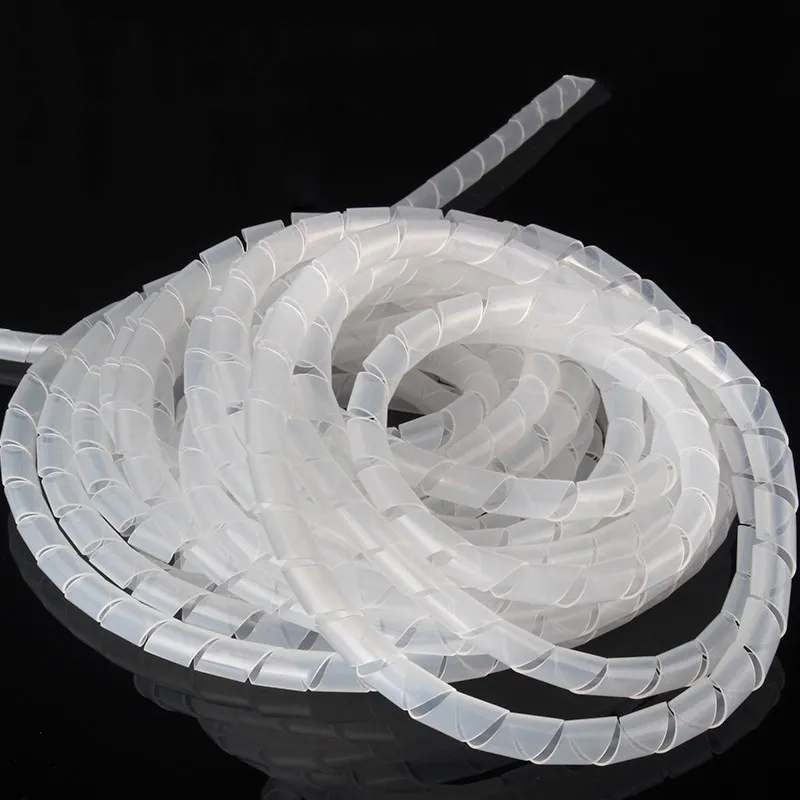 FREIES VERSCHIFFEN DIA.16mm Spirale Kabel Draht Wrap Rohr Computer Verwalten Kabel 5M Länge SWB-16