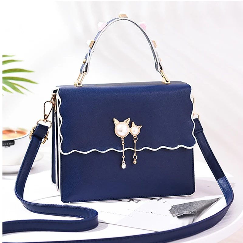 Women's One Shoulder Bag Handbag Fashionable Atmosphere Female Student's Messenger Bag Small Square Bag Female Star Bag