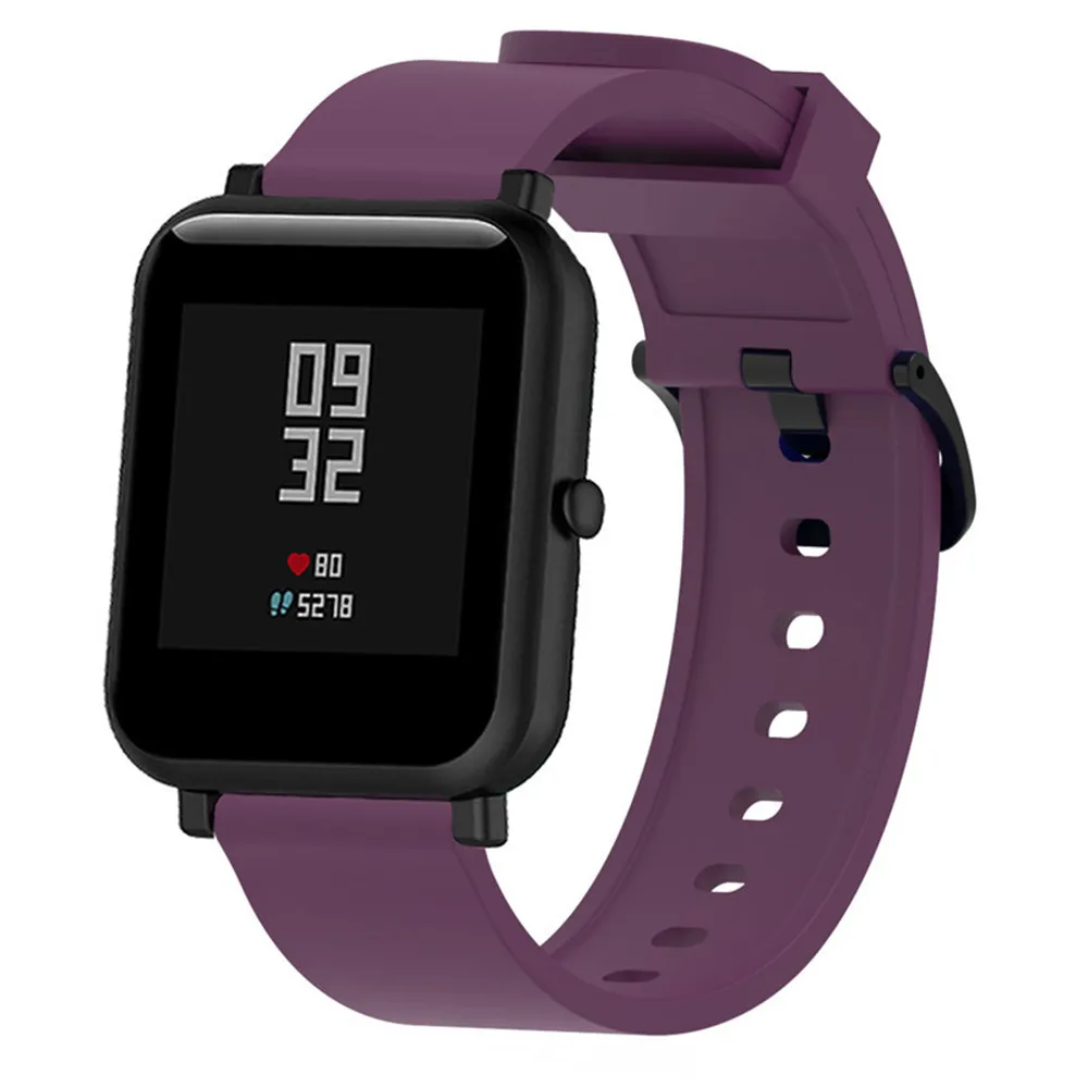 Ремешок силиконовый для смарт-часов Xiaomi Huami AMAZFIT bip S GTS, браслет для смарт-часов Amazfit GTR 42 мм, аксессуары для наручных часов