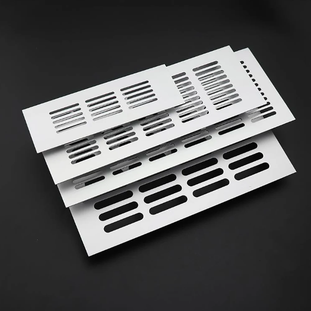 Aluminum alloy cabinet Air Vent black decoration cover Hole plug Ventilation Grille for Wardrobes Cupboar Hardware Accessories