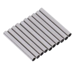 Pack of 10pcs Silver Stainless Steel Tubes Watch Band Straps Replacement Repair Tool Bars Pins 18mm 22mm