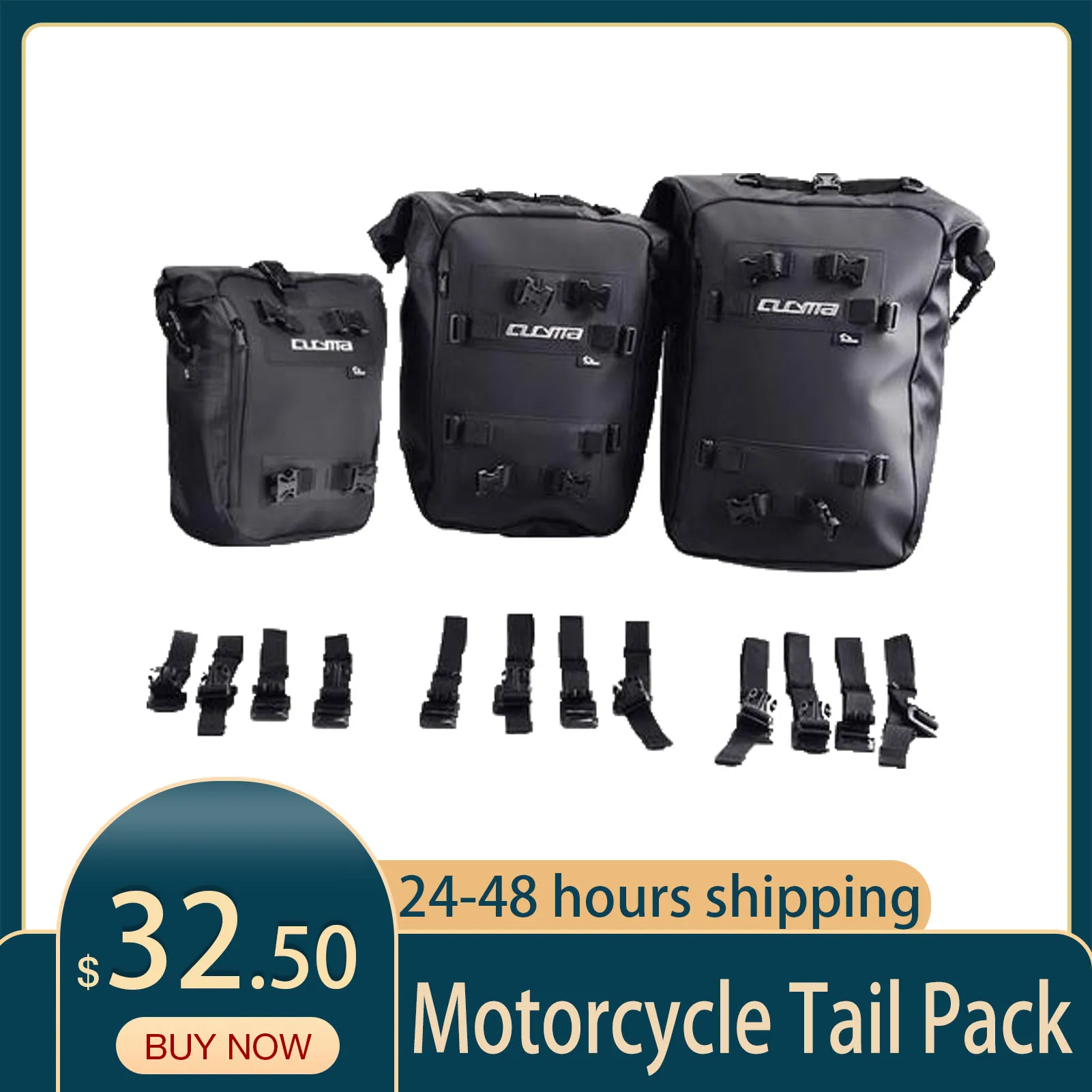 

10L 20L 30L Multiple Purposes Motorcycle Tail Pack Backpack Motorbike PVC Waterproof Rear Gear Bag For Rafting Fishing Camping