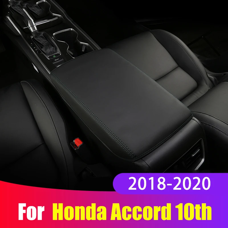 

For Honda Accord 10th 2018 2019 2020 Armrest Console Pad Cover Cushion Support Box Armrest Top Mat Liner Car Styling Accessories