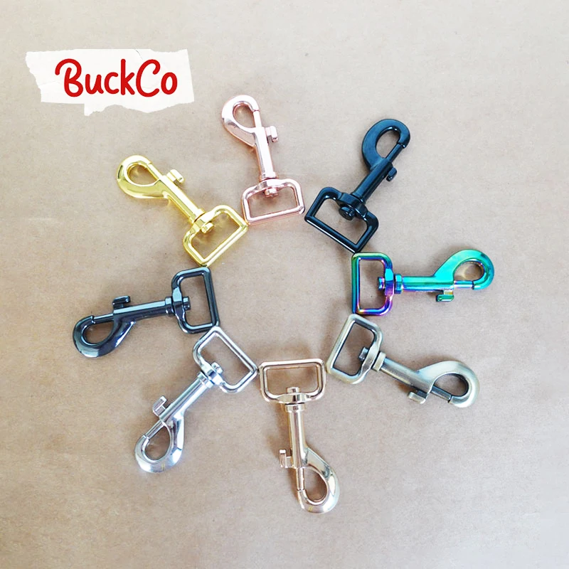 20pcs/lot 25mm 8 colours of color options electroplating hook buckle for key chain dog collar handbag accessories durable