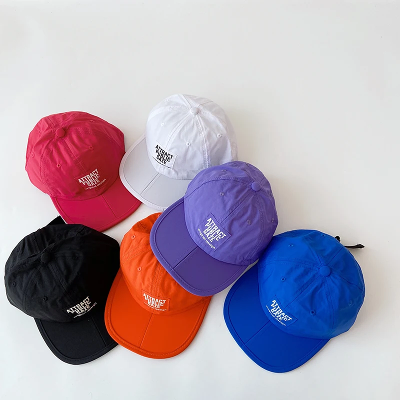 

Spring Summer Baby Baseball Hats Foldable Thin Quick-drying Children Sun Hats Kids Boys Girls Peaked Caps