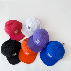 Spring Summer Baby Baseball Hats Foldable Thin Quick-drying Children Sun Hats Kids Boys Girls Peaked Caps