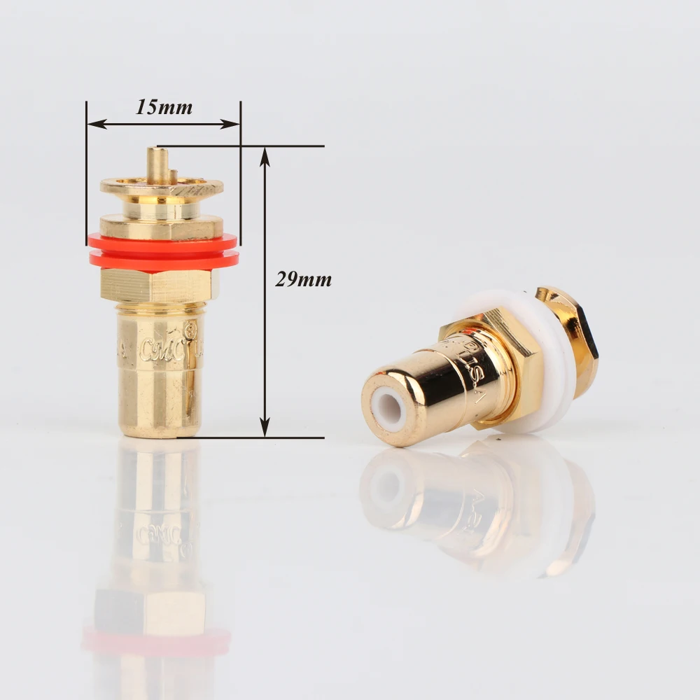 4pcs hifi audio CMC 816-U RCA female Jack RCA Terminal Sockets Gold Plated jack hi-end RCA female connector
