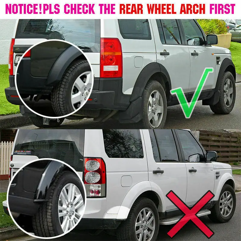 4pcs Mudguards For Land Rover Discovery 3 2004 2005 2006 2007 2008 LR3 Mud Flaps Splash Guards Mud Fenders Mud Guards Stylines