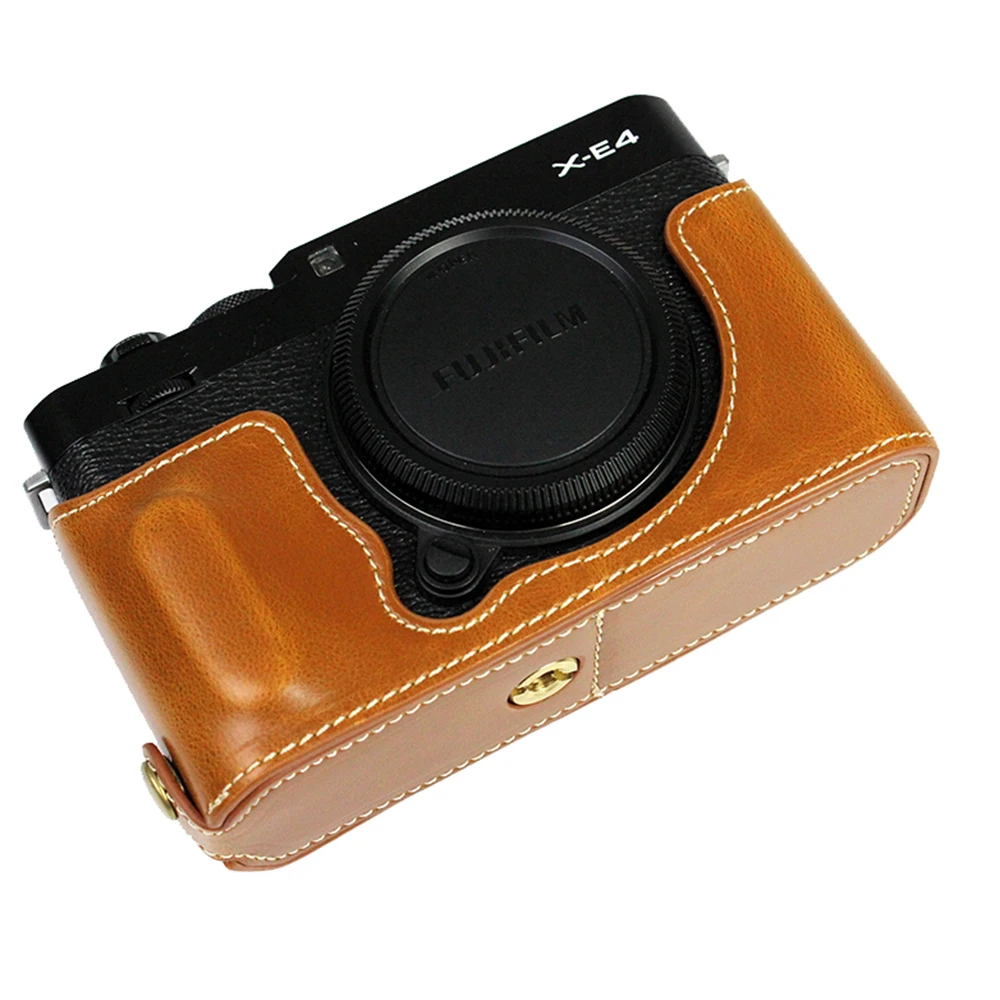 PU Leather Camera Bag Micro Single Fuji XT4 XE4 XS10 XT3 XT2 XT10 XT20 XT30 Base Leather Case Hot Shoe Cover Shutter Button