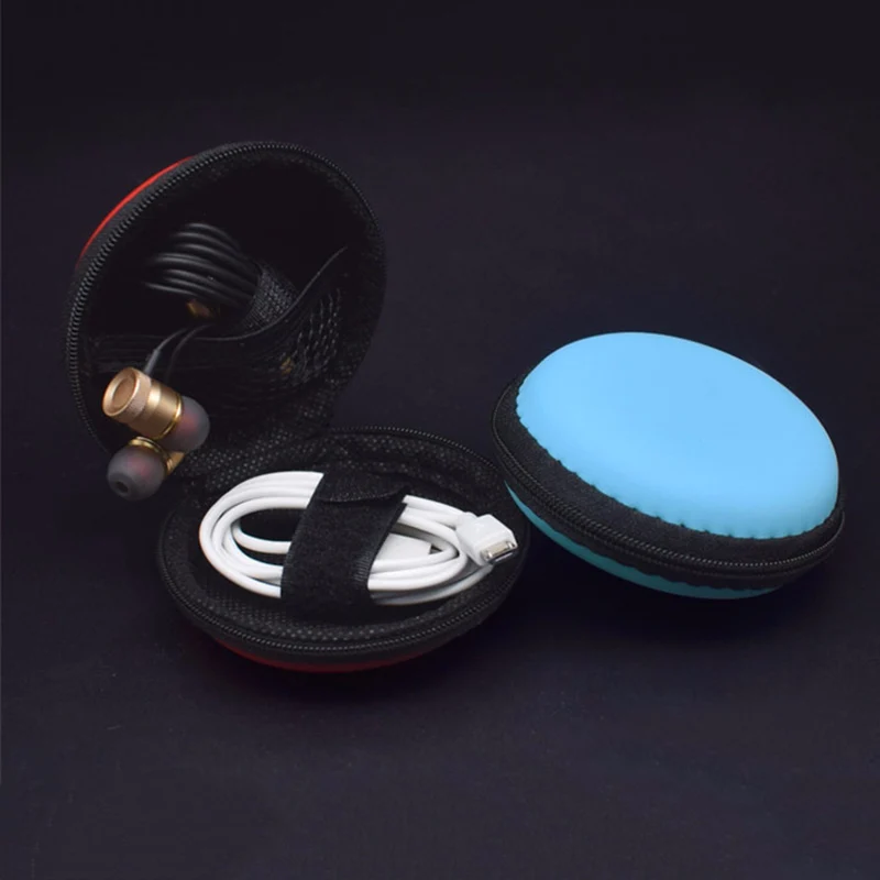 Earphone Accessories Earphone Case Bag Headphones Portable Storage Case Bag Box Headset Accessories For Earphones SD TF Cards