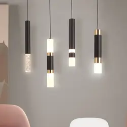 LED 펜던트 조명 듀얼 광원, 위아래 드롭 라이트, 주방 다이닝 룸, 상점 바 카운터 장식, 10W COB