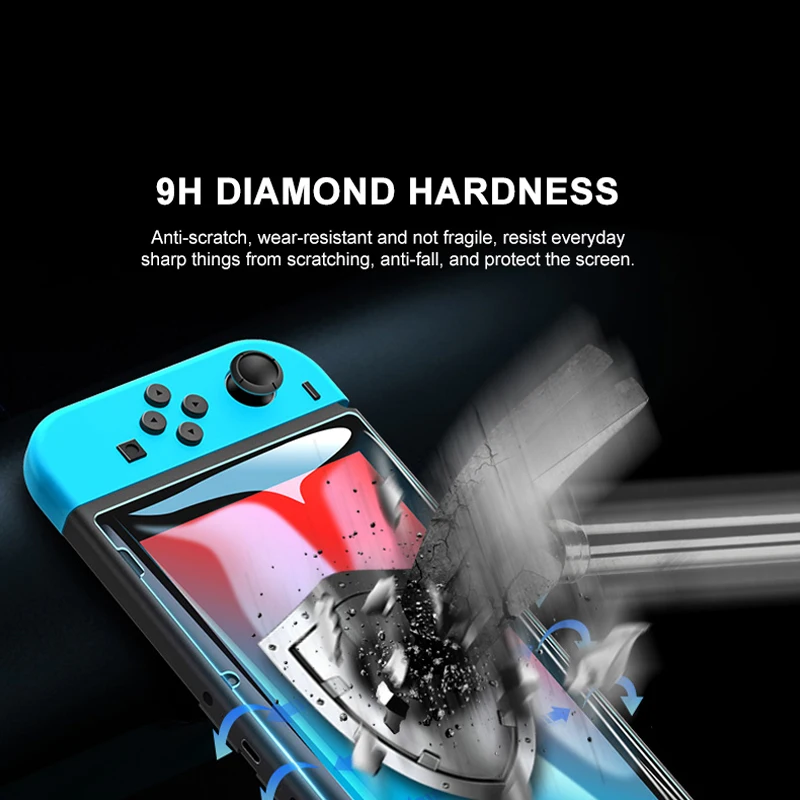 強化nintendスイッチnsガラス超クリアフルhd画面保護フィルム表面ガードコンソールプロテクターカバースキン