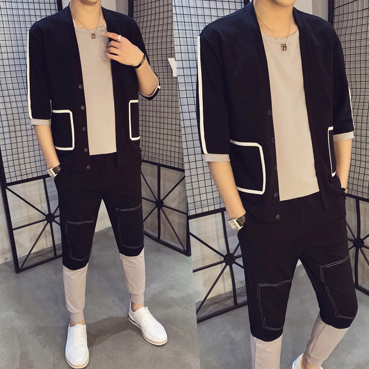 Tuta Uomo Sport 2 Pieces Track 2020 Spring Clothing Set Casual Men Sweatshirts Brand Tracksuits Jacket+Pants Sweat Suit