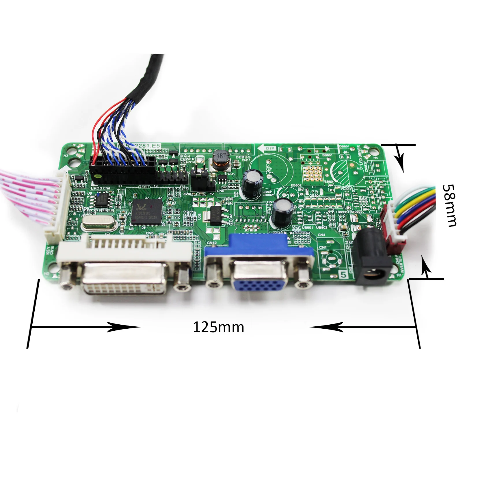 15.0 "G150XGE-L04-1000 1024X768 1000nit液晶画面dvi vga液晶lvdsコントローラボード